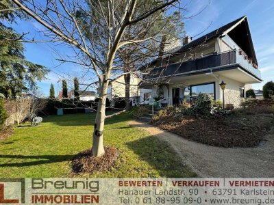 Gepflegtes 2-Familienhaus mit Terrasse, Balkonen, Garage & großem Garten in Karlstein-Großwelzheim