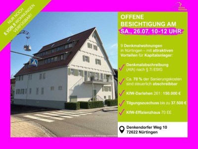 DG Denkmalflair! Hohe Denkmalabschreibung, Carport, €37.5k Tilgungszuschuss - KfW EH70EE