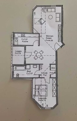 Erstbezug nach Sanierung mit Balkon: freundliche 2,5-Zimmer-Wohnung in Birkenheide