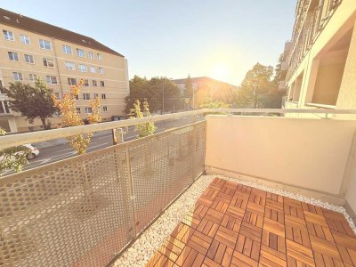 Erstbezug: Exklusive 2-Raum Wohnung mit EBK, Balkon, Terrasse & Tiefgarage in Striesen Uni-Nähe