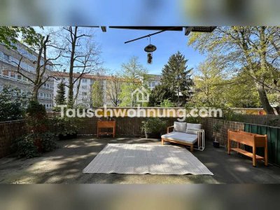 Tauschwohnung: 10qm große Terasse, Einzimmerwohnung am Bethmannpark