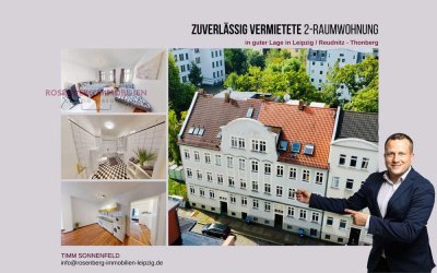 Helle & gut vermietete 2-Zimmerwohnung inkl. Bad mit Badewanne mitten in Reudnitz