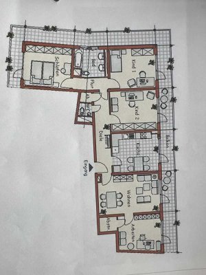Großzügige 5-Zimmer-Wohnung mit Balkon, Einbauküche & Blick auf den Pfälzerwald – 124 m²
