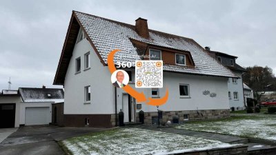 EITERFELD-OT, Gepflegtes und saniertes 2 FH mit KG., Garage, 3 Balkone, Terrasse, 990 m² Grst., etc.