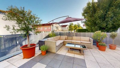 Haus-in-Haus Wohnung in Fellbach-Schmiden mit riesiger Terrasse - provisionsfrei