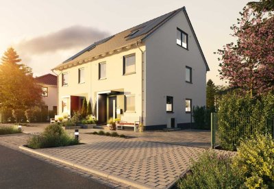 moderne Doppelhaushälfte mit Keller
