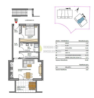 Nachhaltig Wohnen in Mietingen - Energieeffiziente Neubauwohnung KfW 40 + QNG