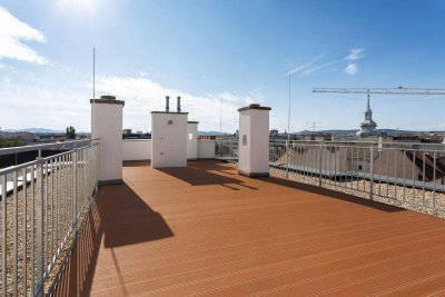 Dachterrassenwohnung mit 77 m² Outdoor-Oase und 360° Blick über Wien