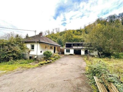 Einfamilienhaus mit Nebengebäuden auf großzügigem Areal (ca. 4.700 m²) in Hohensachsen