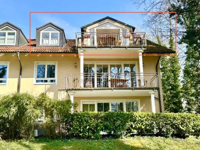 *2-Zi DG-WHG ruhig in Pasinger Villenkolonie, ca. 84 m², m. Blk. u. traumhaften Gartenblick*
