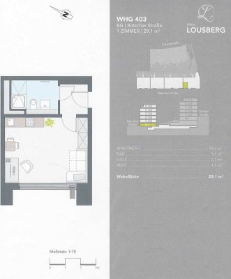 Stilvolles Neubau Apartment in Uni Nähe mit EBK