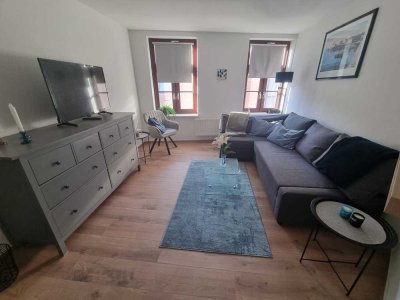 Teilmöblierte attraktive und sanierte 1-Raum-Wohnung mit Einbauküche in der Altstadt von Wismar