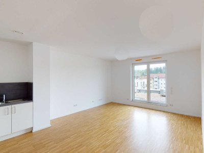 Helle 2-Zimmer Penthousewohnung mit EBK und Dachterrasse