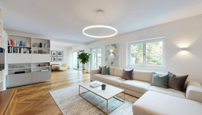 Großzügige Villa mit herrlichem Garten, Pool und Platz für Autos