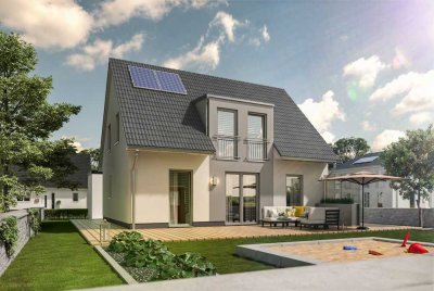 Energieeffizient & familienfreundlich – Massivhaus mit Stil und Flexibilität