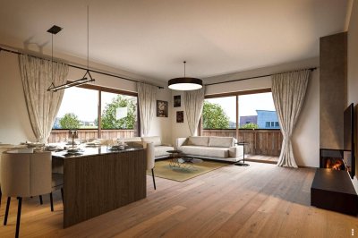 Eleganz trifft Alpenflair Hochwertige Neubauwohnung mit 50 m² Terrasse in St. Johann in Tirol