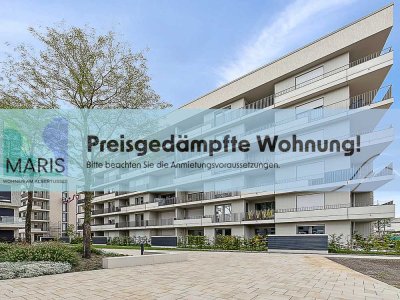 Erstbezug! 3-Zimmer-Wohnung mit großer Terrasse und zwei Bädern (mietpreisgedämpft)