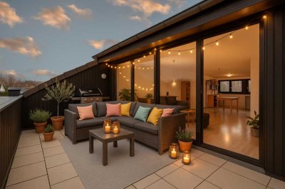 Stilvolle Dachgeschosswohnung für Eigennutzer mit Anspruch – gepflegt und mit sonniger Dachterrasse