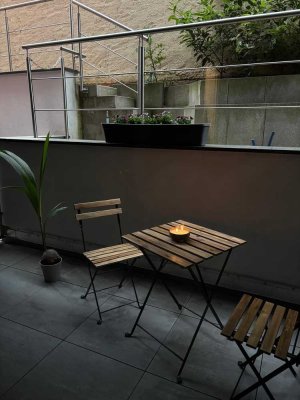 Neuwertige 1-Zimmer-Wohnung mit Terrasse und Einbauküche in Mühlheim am Main