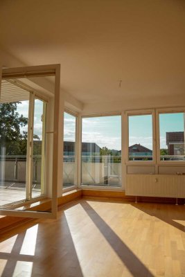 Exklusive 3-Zimmer-Dachgeschosswohnung mit großer Dachterrasse und Panoramablick