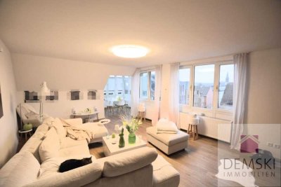 5818: Hilden-City! Schicke Maisonettewohnung mit Aufzug über den Dächern der Stadt!