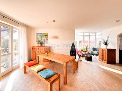 Besichtigung 9.5.  2-Zimmer-EG- Gartenwohnung mit Hobbyraum / Kamin / Vorgarten / Terrasse/  Garage