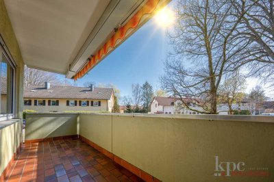 Planegg - Sonnige und gepflegte 3-Zi-Wohnung im Hochparterre! Südbalkon! Kurzfristig beziehbar!