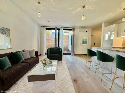 NEUWERTIGE GARTENWOHNUNG in 1220 Wien! 2 Zimmer, Terrasse &amp; Fußbodenheizung!