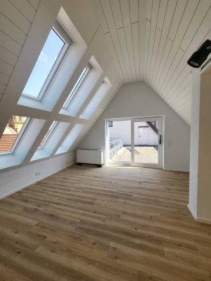 Ausgefallen schöne Penthouse-Wohnung mit großer Terrasse in der Innenstadt von Aalen zu vermieten