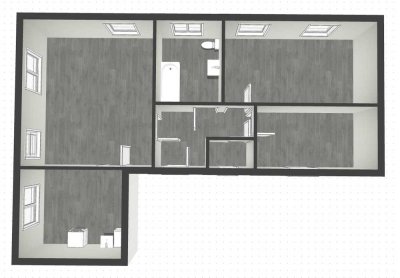 Gut geschnittene 77 m² Wohnung – Küche, Bad, Wohnzimmer und 2 Schlafräume