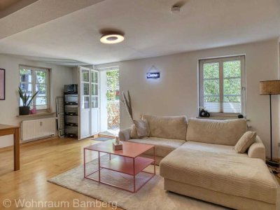 3‑Zimmer‑Wohnung mit Balkon im 1. OG eines historischen Bürgerhauses im Zentrum von Scheßlitz