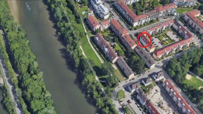 Kernsanierte 3 Zimmer Wohnung mit Balkon an den Lechauen