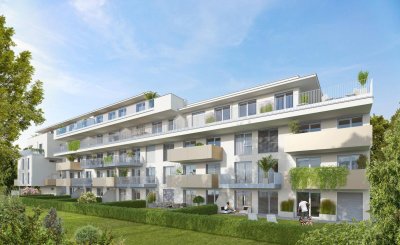 MODERNE 3-ZIMMER-WOHNUNG MIT GROSSER TERRASSE UND TIEFGARAGENPARKPLATZ