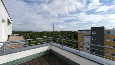 Großer Balkon, 2 Zimmer, Frohe Zukunft, ebenerdige Dusche