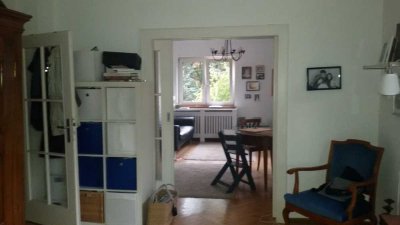 Helle Drei-Zimmer-Altbau-Wohnung mit eigenem Garten in Freiburg Littenweiler