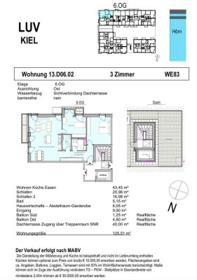 Attraktive 3-Zimmer-Neubauwohung Süd-Ausrichtung mir eigener Dachterrasse im Baufeld XIII