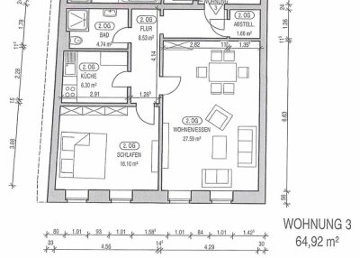 Modernisierte 2-Zimmer-Wohnung direkt in der Fußgängerzone