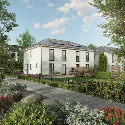 Das Doppelhaus kombiniert urbanes Lebensgefühl mit ländlichem Charme; Inkl. Grundstück