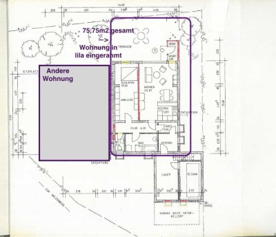 Helle 2-Zimmer-Erdgeschosswohnung mit Garten und offener Einbauküche in Allensbach