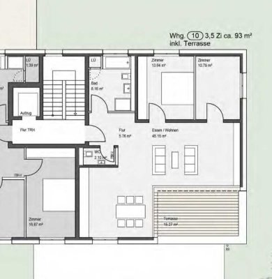 3 Zimmer Penthousewohnung in den Grünen Höfen