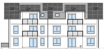 Klimafreundlicher Neubau - 3-Zimmer-Wohnung mit Aussicht im Dachgeschoss