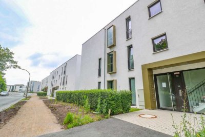 Privater Garten & Terrasse: stilvolle Erdgeschosswohnung mit großzügigem Wohnkomfort