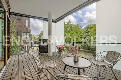 Helle Maisonette-Wohnung am Isebekkanal!