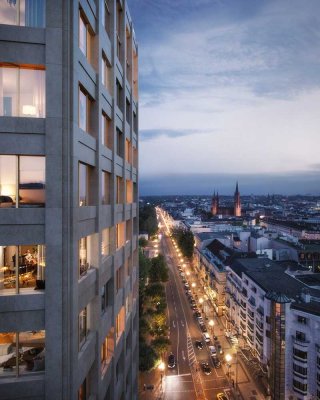 Wohnen im neuen Kureck Turm! Helle 3-Zimmer-Wohnung mit Concierge, Dachterrasse und Fitnessbereich