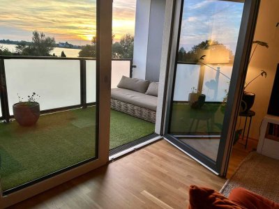 Blick auf den Südstrand und das Meer
2. OG - 2,5 Zimmer Wohnung