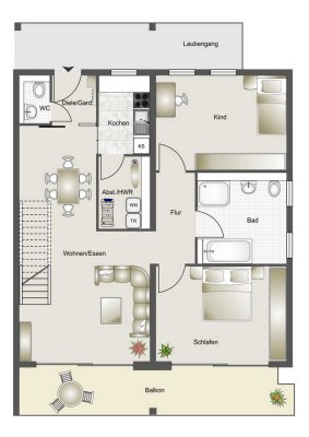 Helle und moderne Neubau-Maisonette-Wohnung in Niedernhall !!
