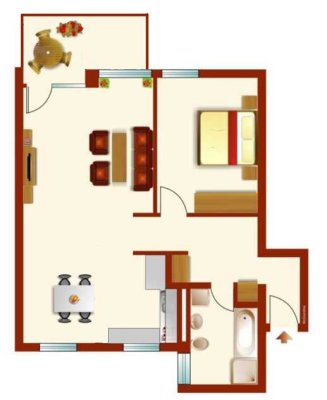 ERSTBEZUG nach Sanierung! 2-Zimmerwohnung mit Balkon & Aufzug in Ettlingen (Damaschkestr.)