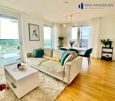 Exklusive und moderne 3-Zimmer-Wohnung mit Balkon in 1020 Wien – Einzigartige Aussicht, Marina Tower, VIP - Location
