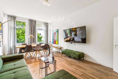 Licht, Luft und Altbauflair - weitläufige 5-Zimmer-Wohnung in Düsseldorf-Friedrichstadt.