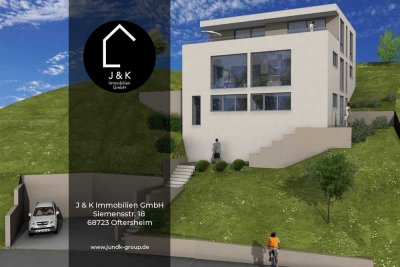 Branich-Neubau im gehobenen Stil - EFH mit Blick in die Rheinebene